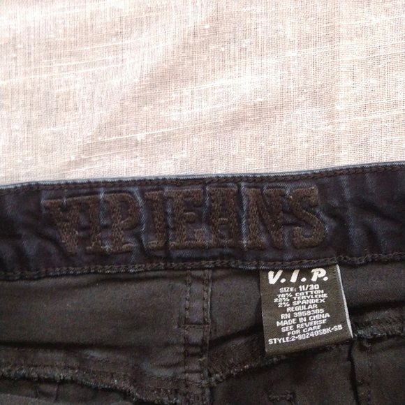 Black Denim Joggers - Picture 3 of 4